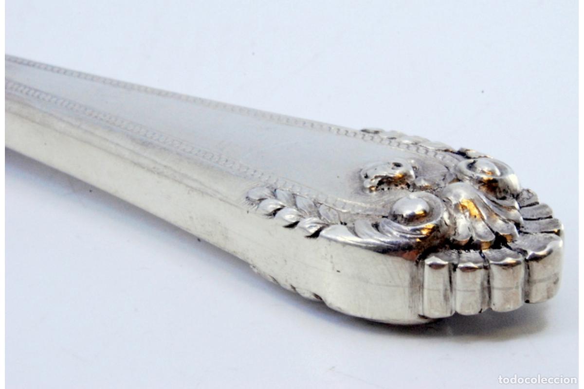 Antig&uuml;edades: Cuchillo de plata, para pescar. - Foto 6
