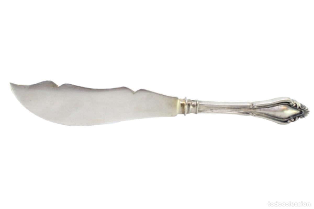 Antiguidades: Cuchillo de queso de plata