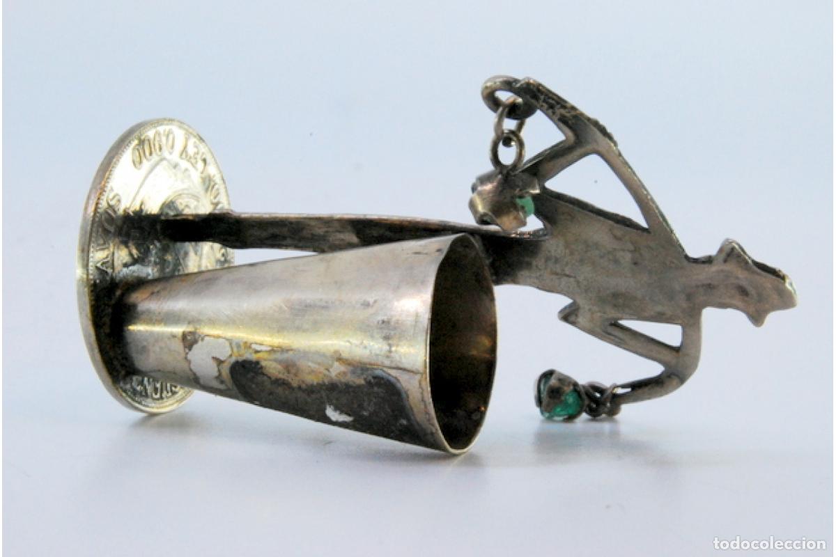 Antig&uuml;edades: Palillero de plata - Ind&iacute;gena - Foto 2