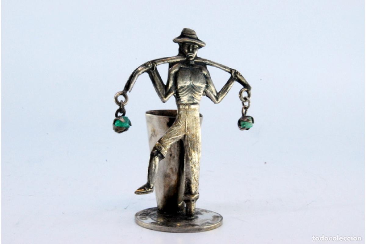 Antig&uuml;edades: Palillero de plata - Ind&iacute;gena - Foto 5