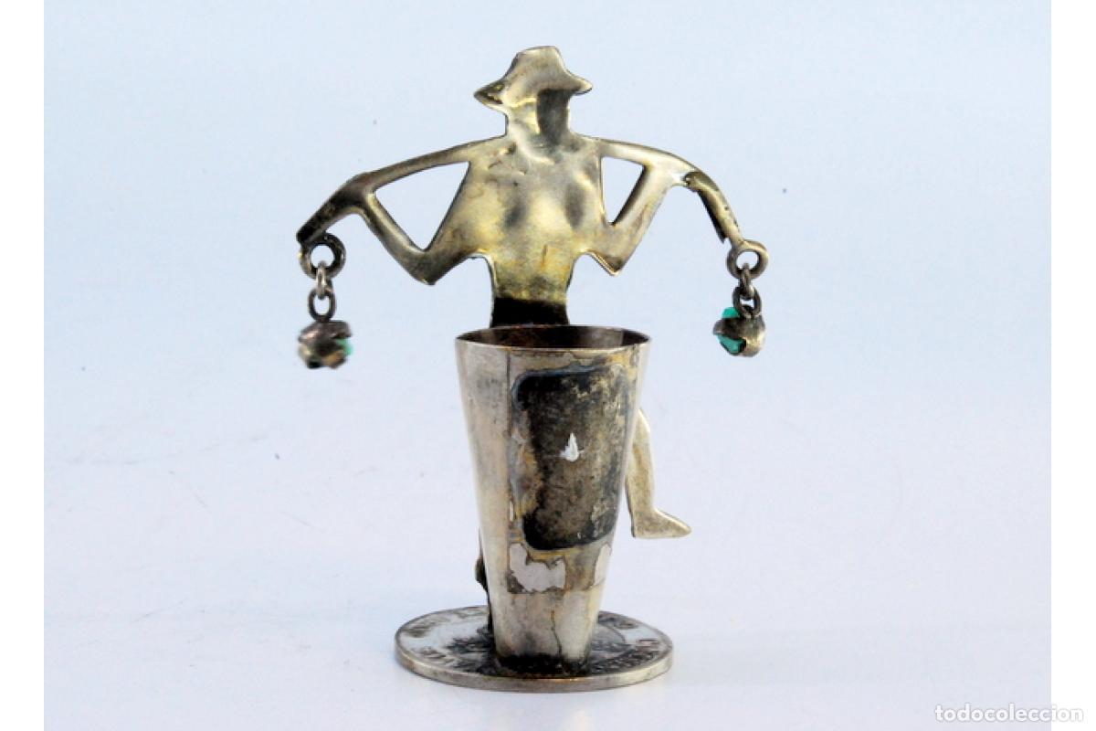 Antig&uuml;edades: Palillero de plata - Ind&iacute;gena - Foto 6