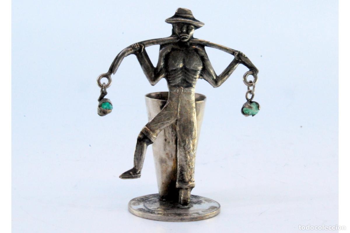 Antig&uuml;edades: Palillero de plata - Ind&iacute;gena - Foto 7