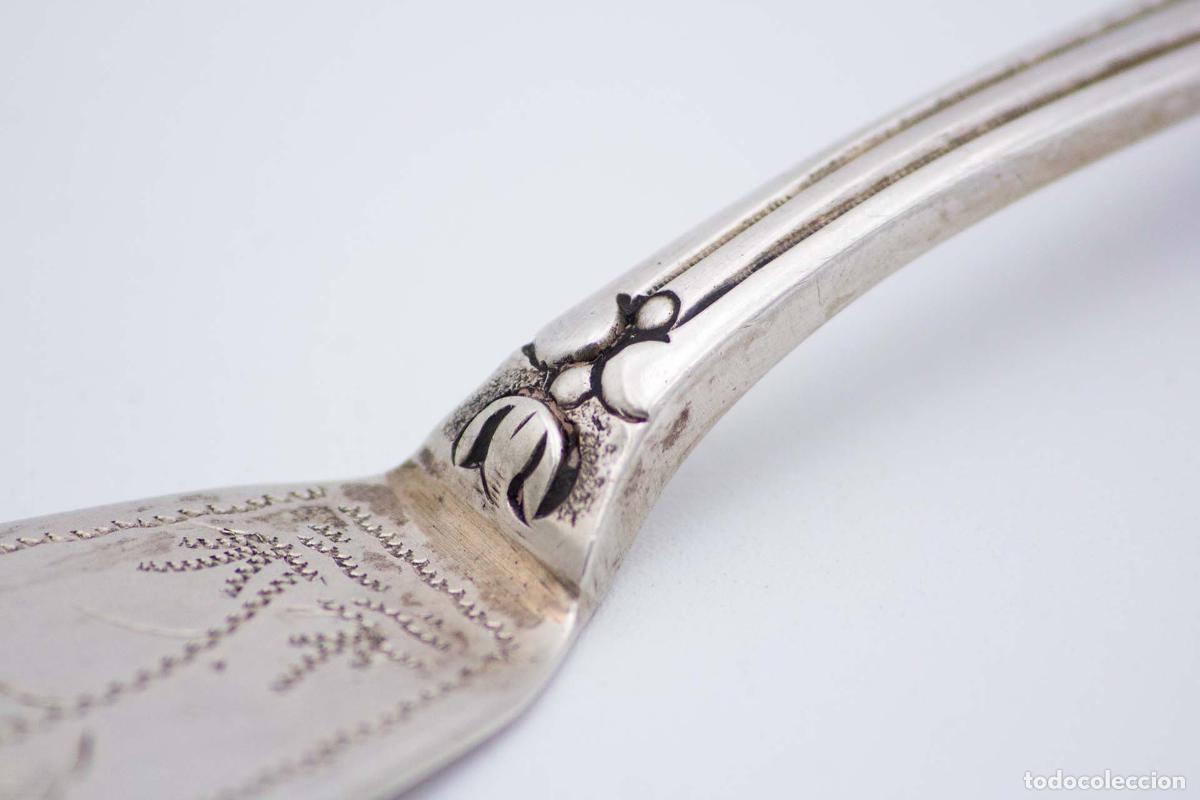 Antig&uuml;edades: Cuchillo de plata, para pescar. - Foto 4