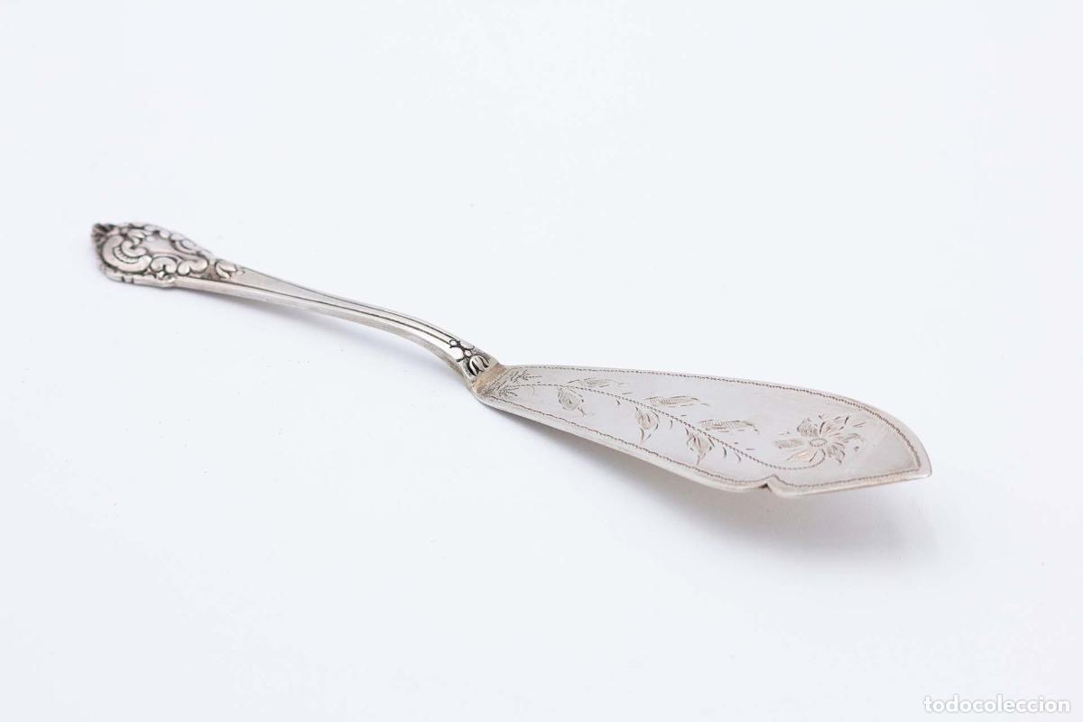 Antig&uuml;edades: Cuchillo de plata, para pescar. - Foto 1