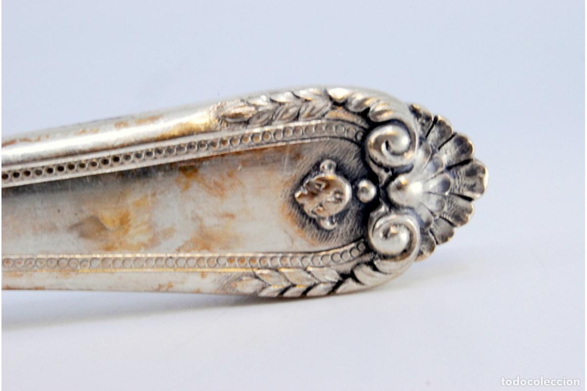 Antig&uuml;edades: Cuchillo para queso de plata ba&ntilde;ado en oro - Foto 2