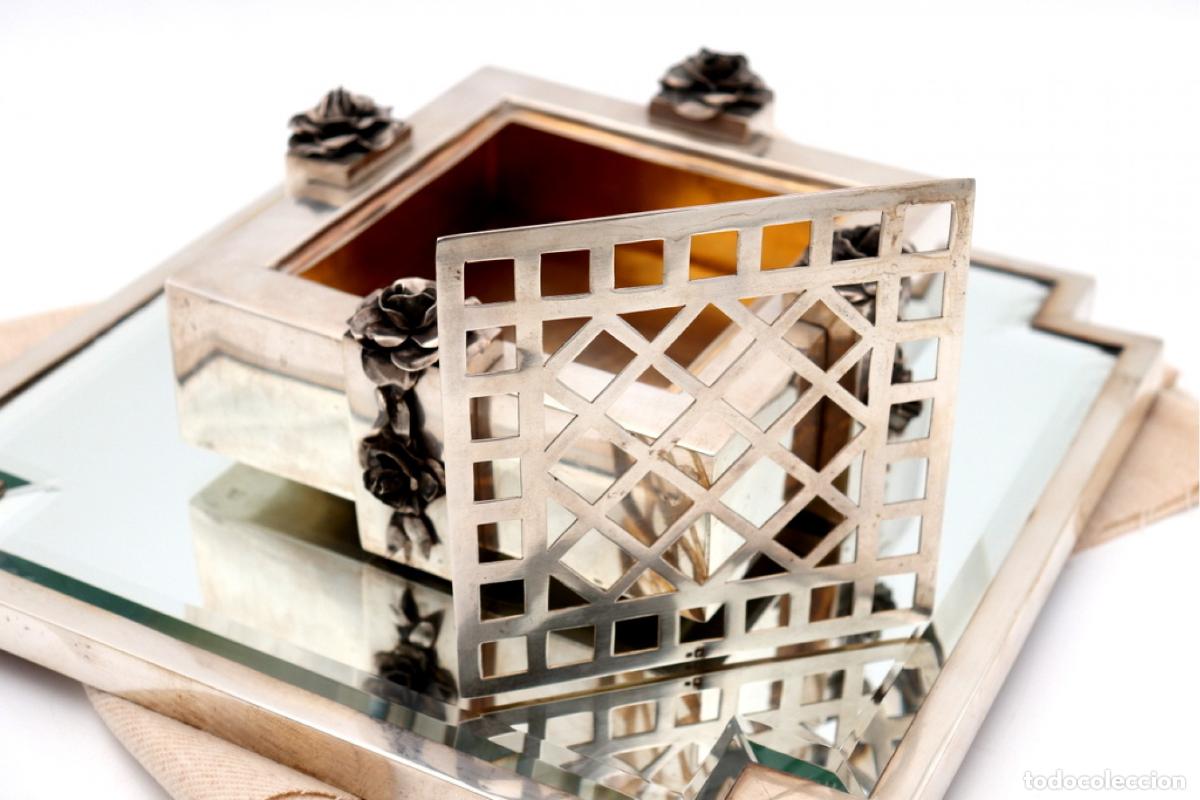 Antig&uuml;edades: Maceta de plata - Art D&eacute;co - Foto 3