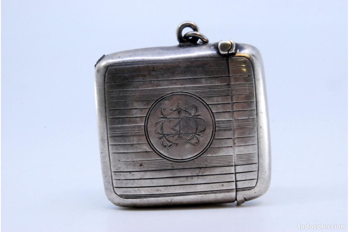 Antig&uuml;edades: Caja de cerillas de plata - Foto 6