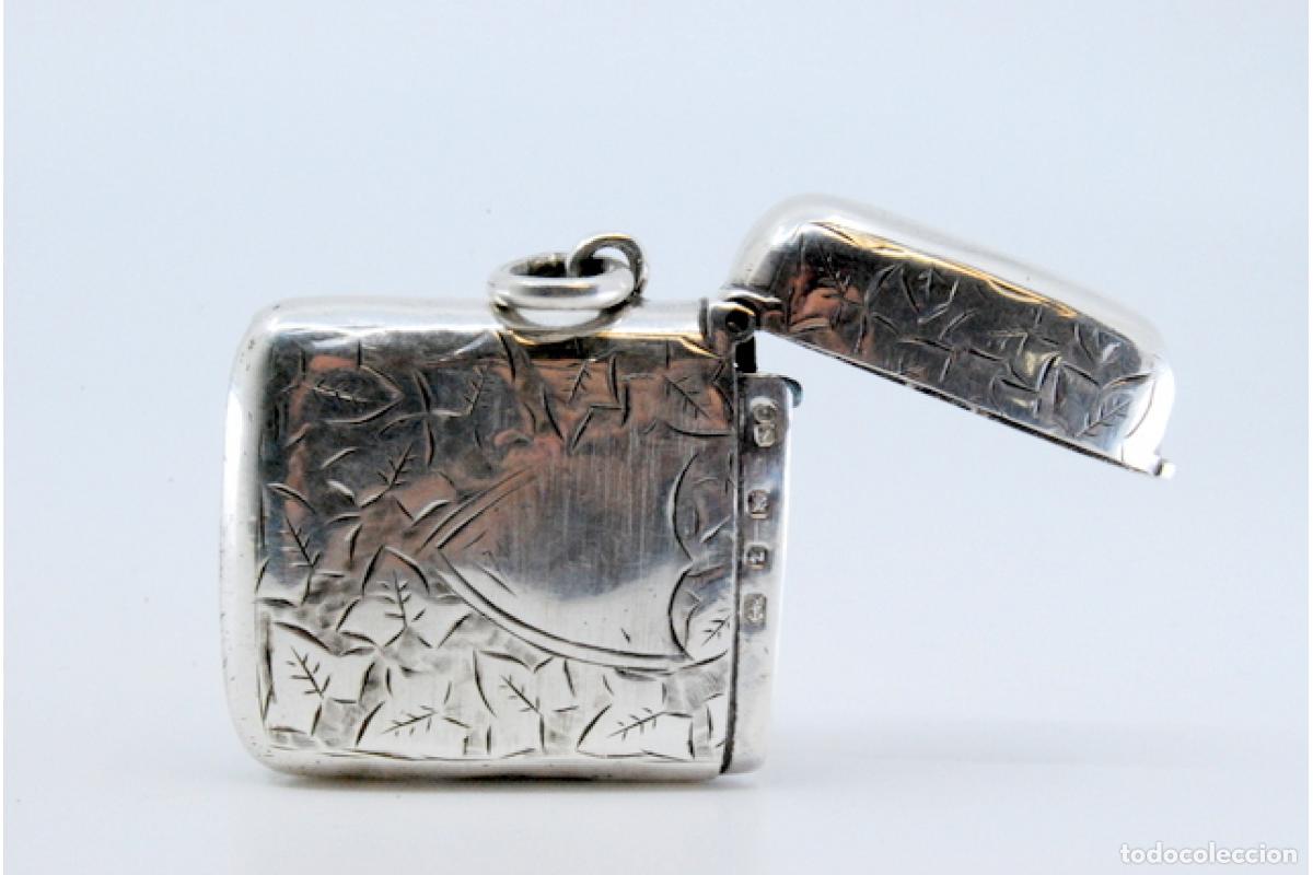 Antig&uuml;edades: Caja de cerillas de plata - Foto 9