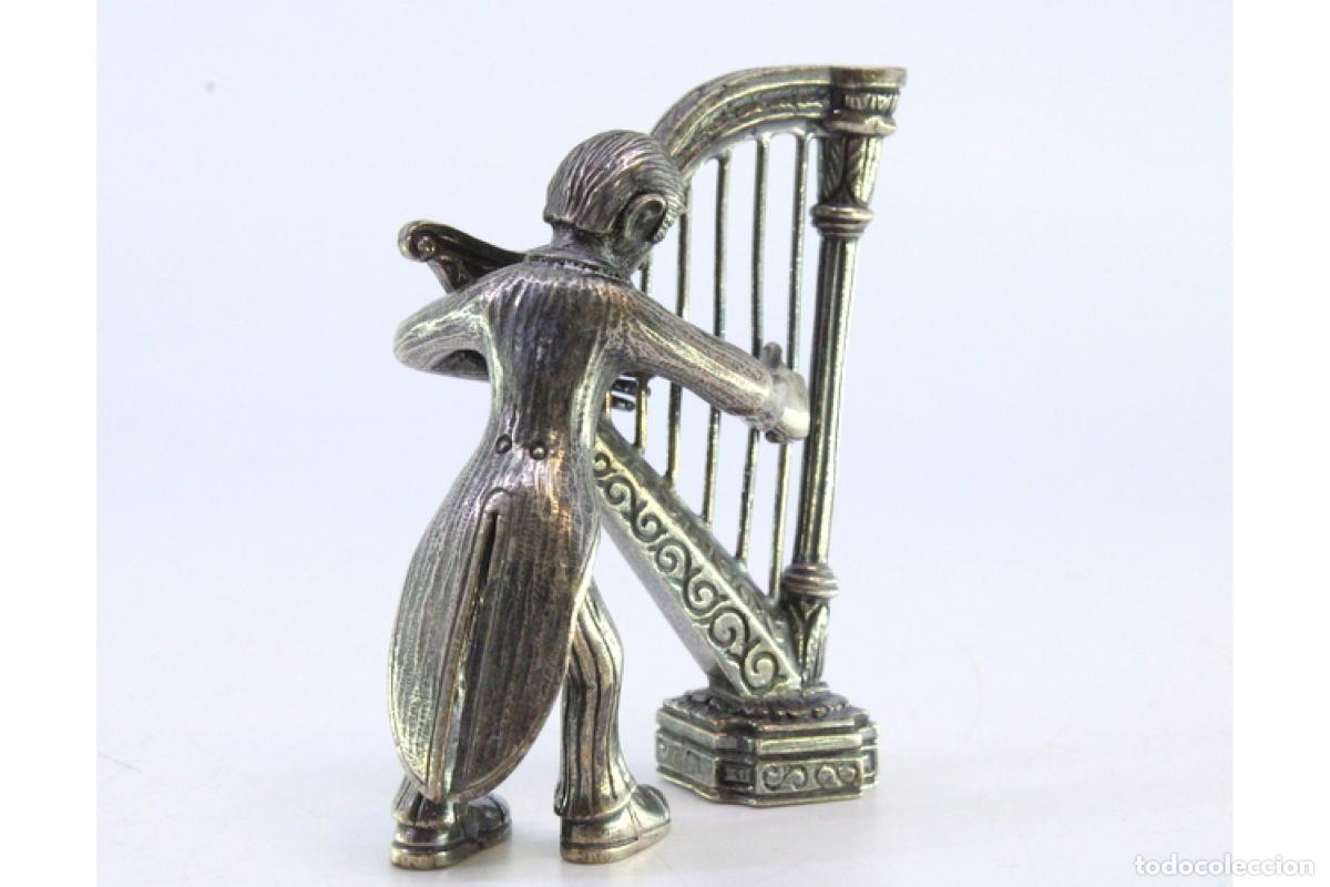 Antig&uuml;edades: M&uacute;sico de plata tocando el arpa - Foto 4