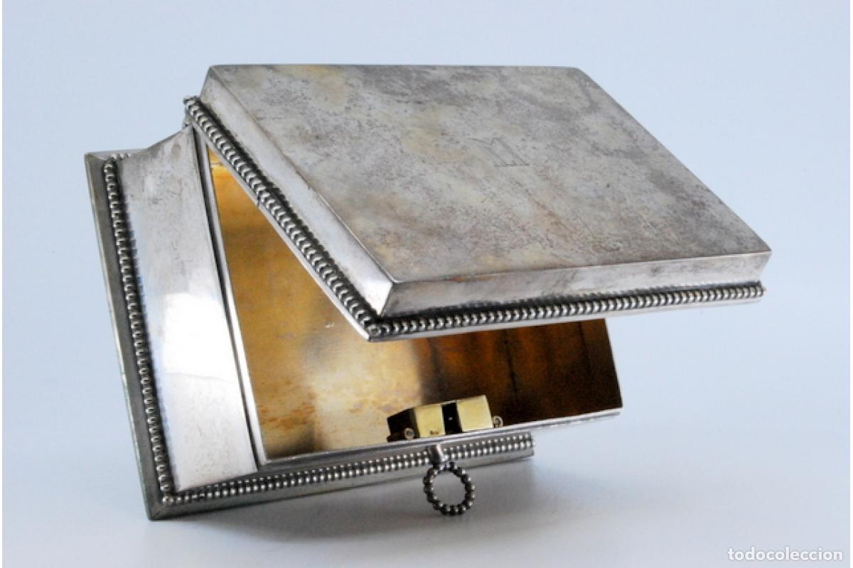 Antig&uuml;edades: Caja de joyer&iacute;a de plata - Foto 4