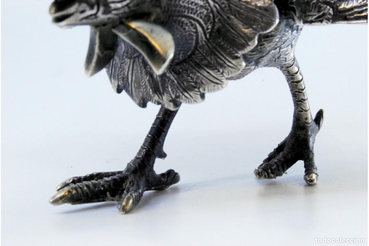 Antig&uuml;edades: Gallo plateado - Foto 3