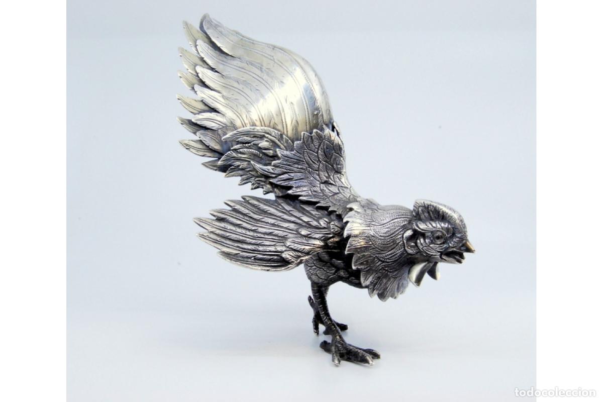 Antig&uuml;edades: Gallo plateado - Foto 5