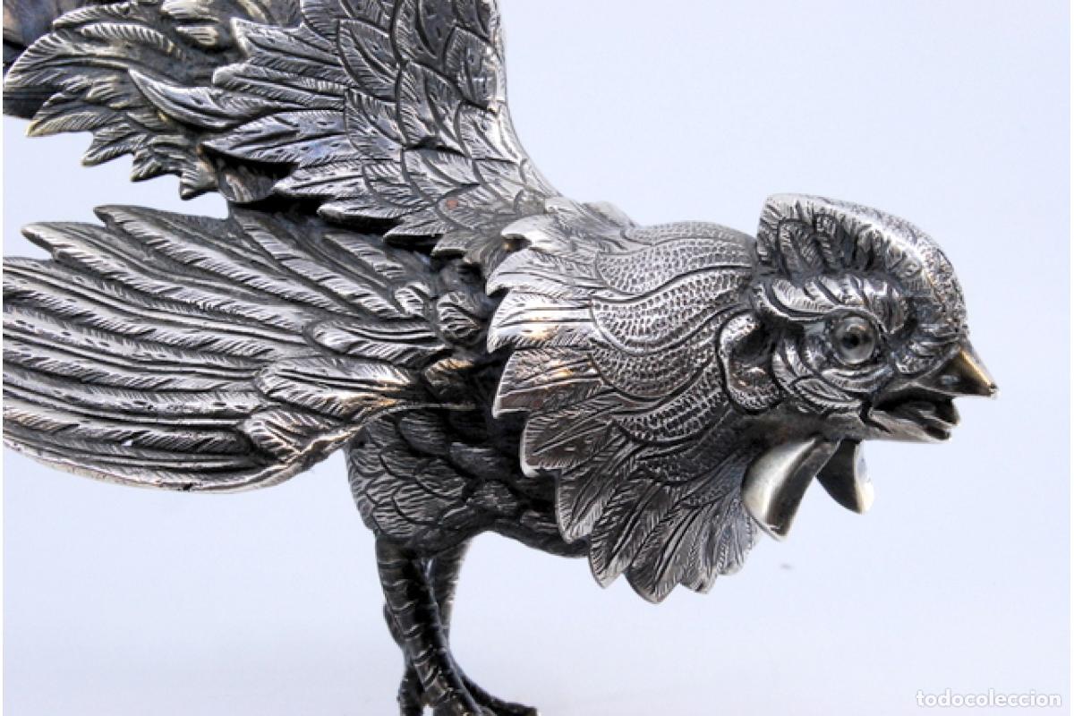 Antig&uuml;edades: Gallo plateado - Foto 6