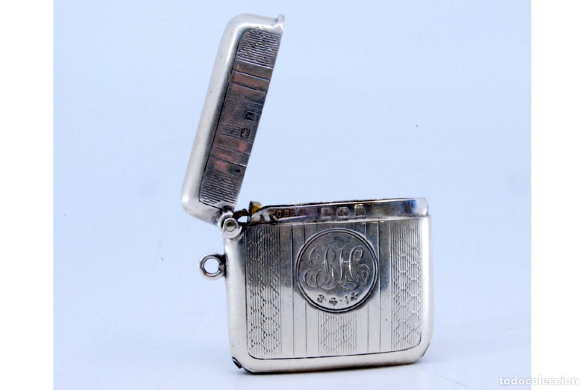 Antig&uuml;edades: Caja de cerillas de plata - Foto 4