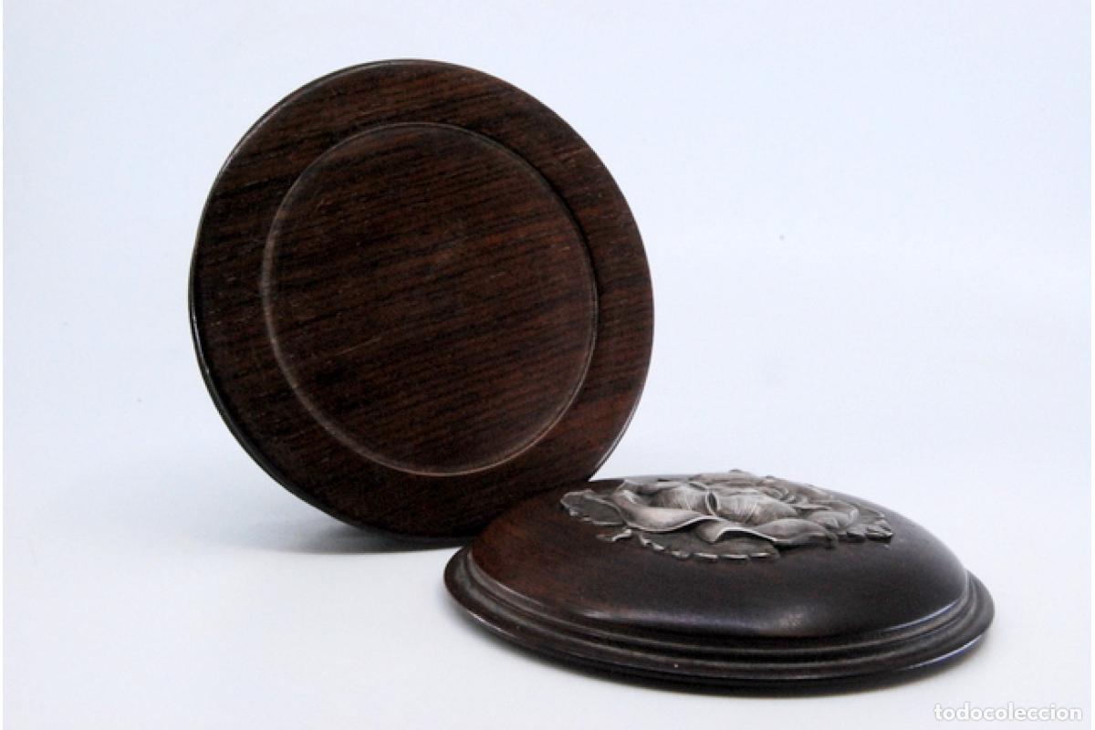 Antig&uuml;edades: Joyero, fabricado en madera y plata. - Foto 8