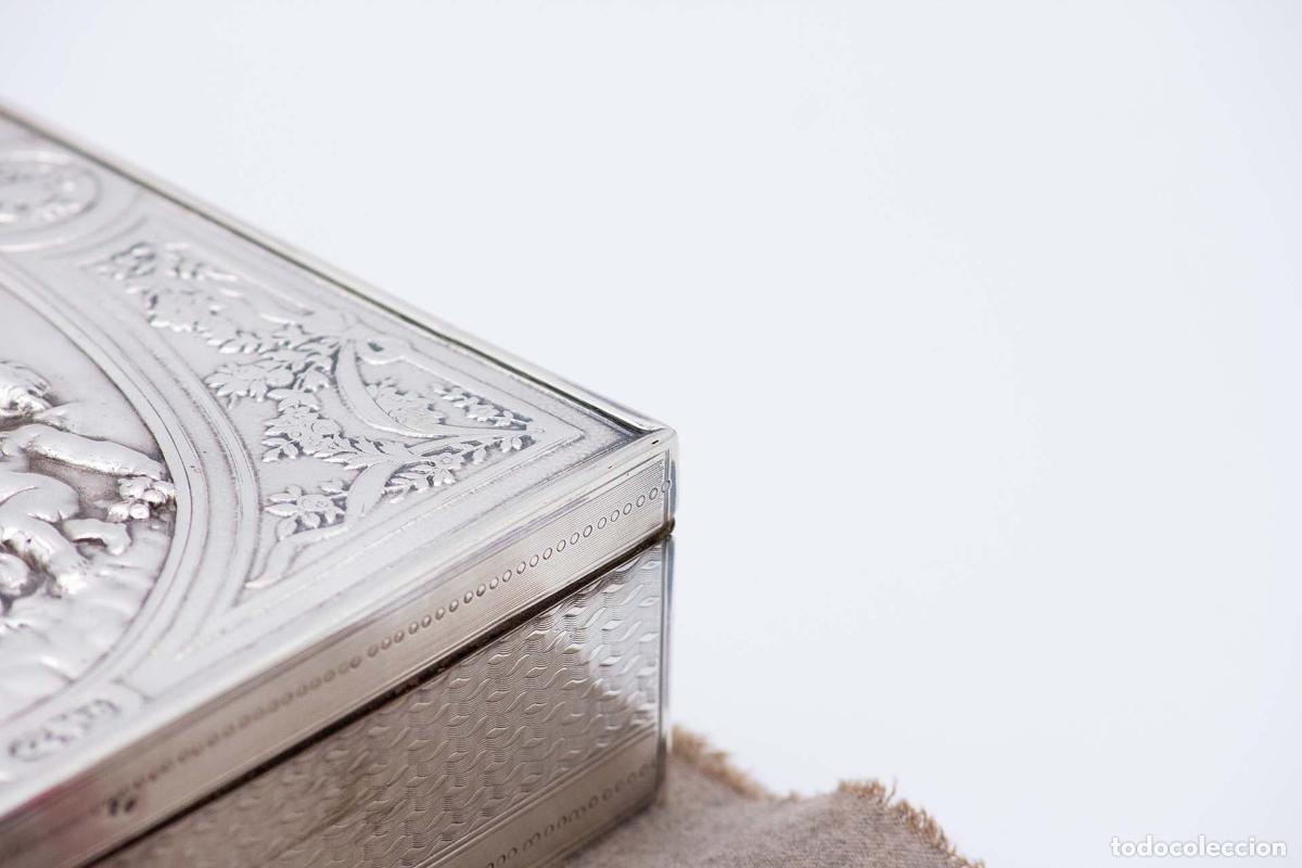 Antig&uuml;edades: Caja de joyer&iacute;a de plata - Foto 4