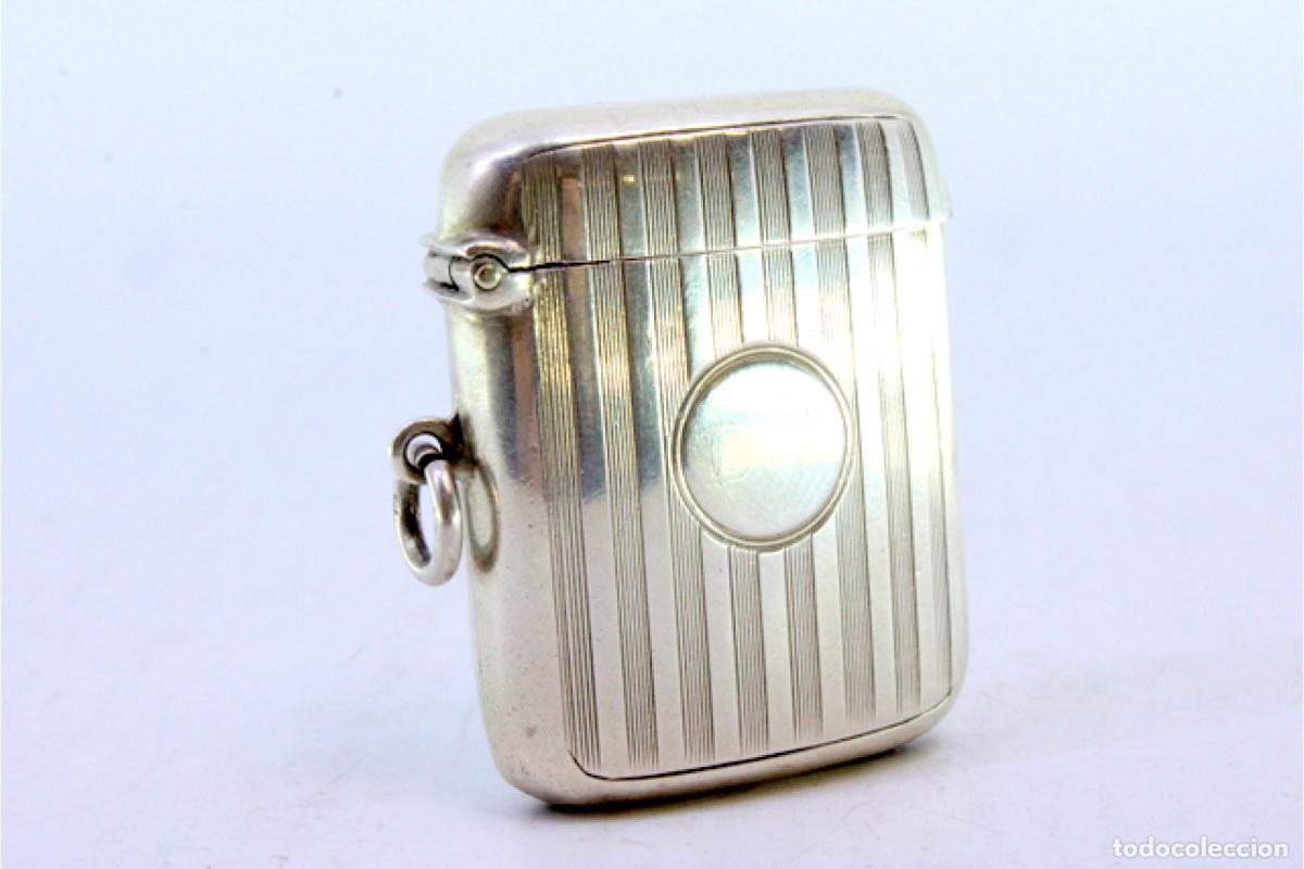 Antig&uuml;edades: Caja de cerillas de plata - Foto 5