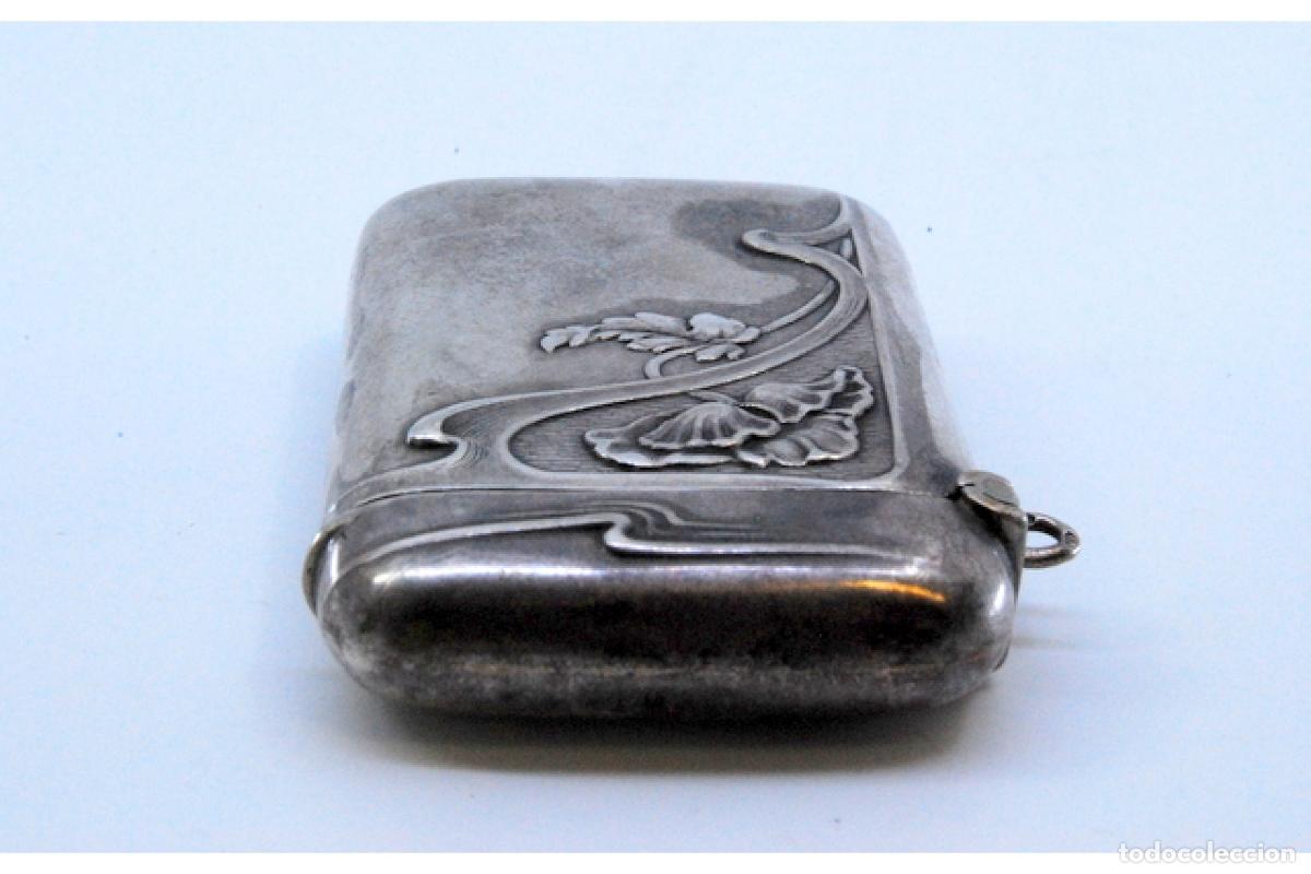 Antig&uuml;edades: Caja de cerillas de plata - Foto 3
