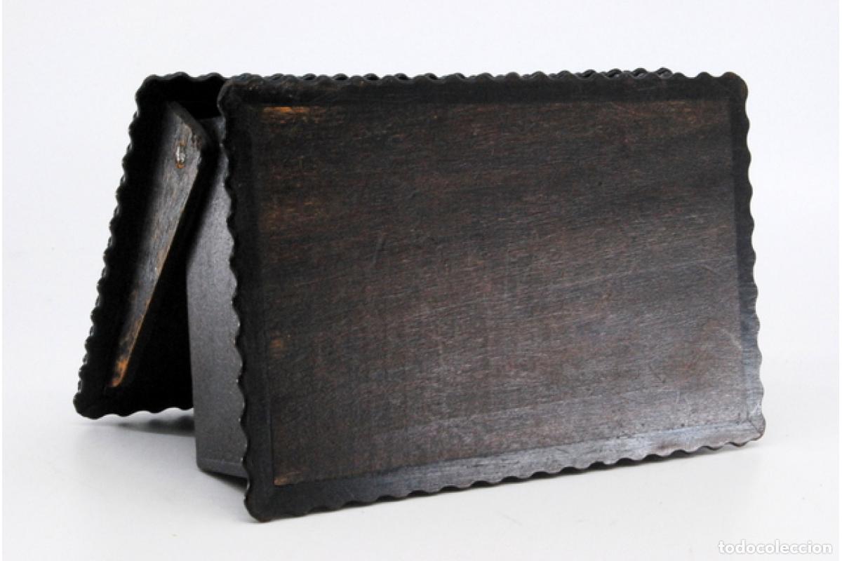 Antig&uuml;edades: Joyero, fabricado en madera y plata. - Foto 5