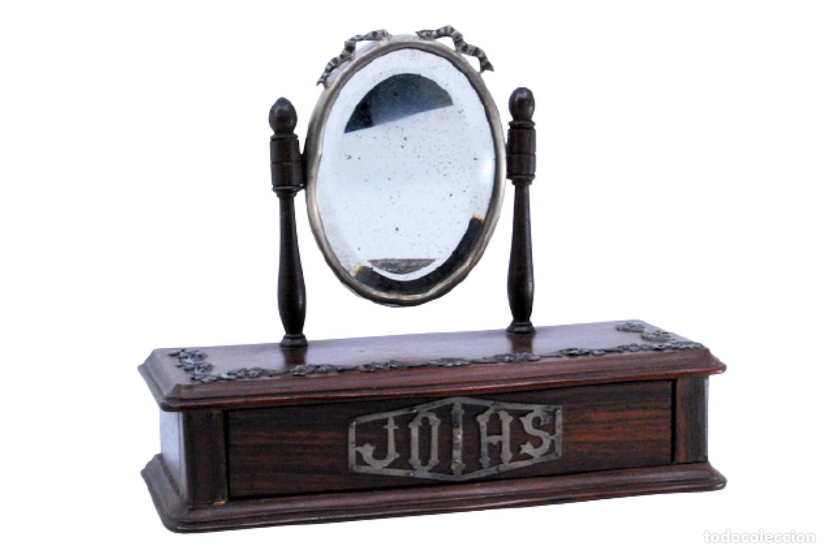 Antig&uuml;edades: Joyero, fabricado en madera y plata. - Foto 1