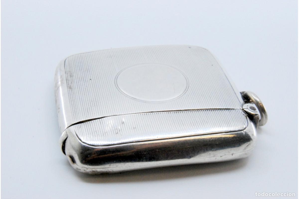 Antig&uuml;edades: Caja de cerillas de plata - Foto 2