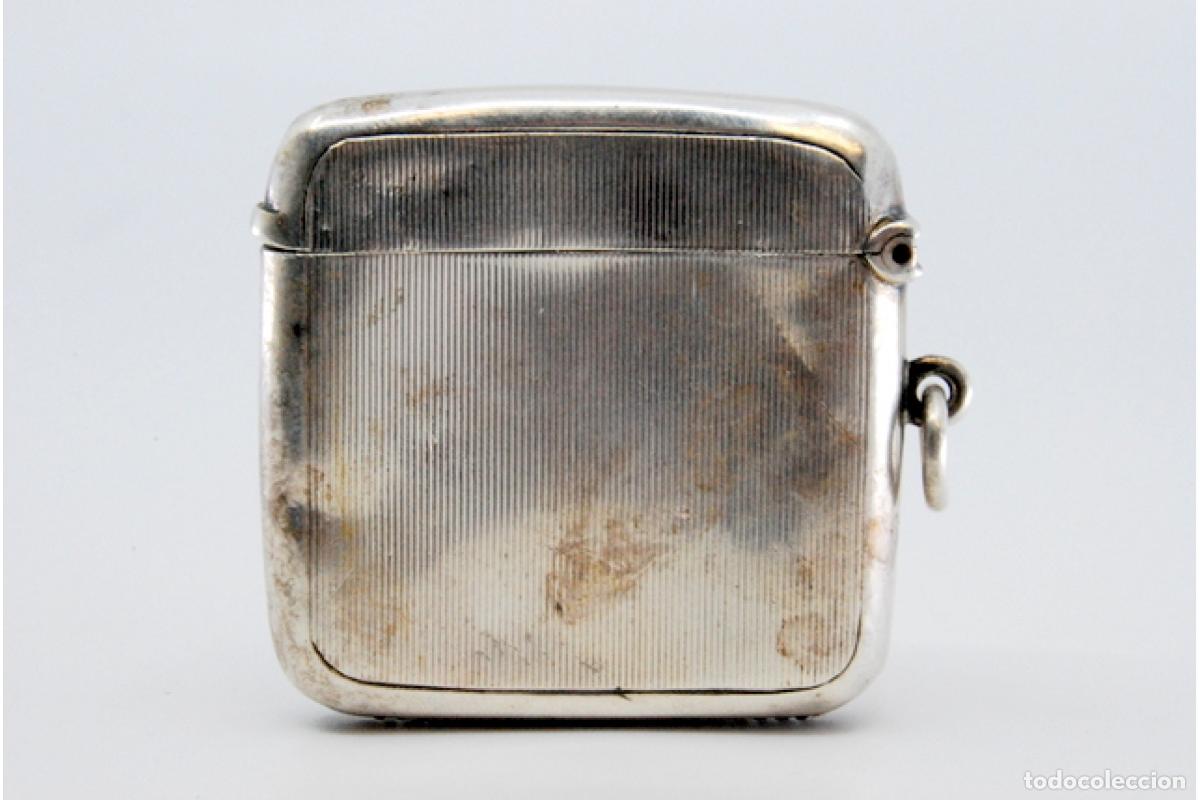 Antig&uuml;edades: Caja de cerillas de plata - Foto 3