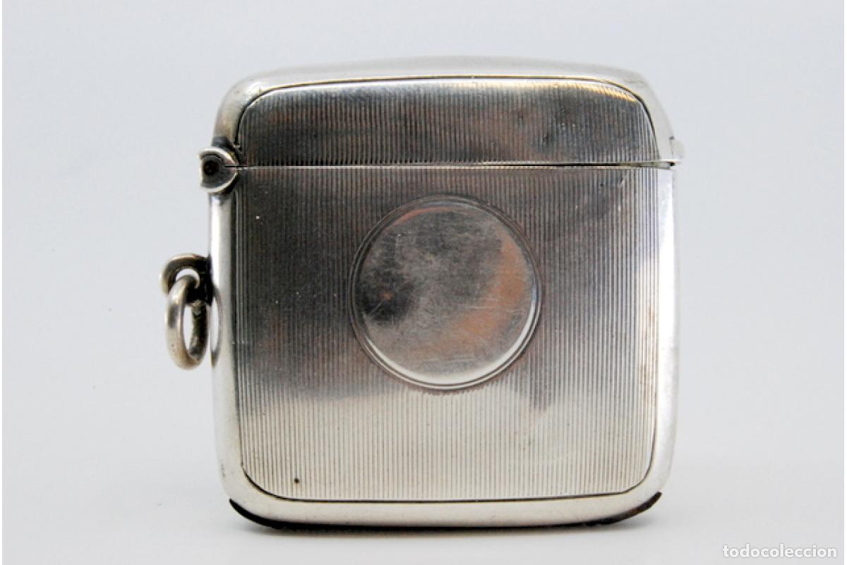 Antig&uuml;edades: Caja de cerillas de plata - Foto 4