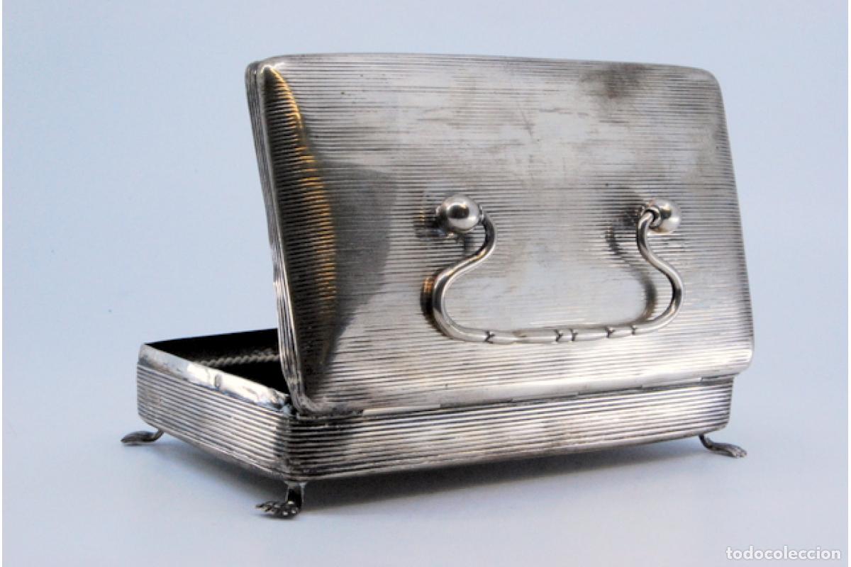 Antig&uuml;edades: Caja de joyer&iacute;a de plata - Foto 4