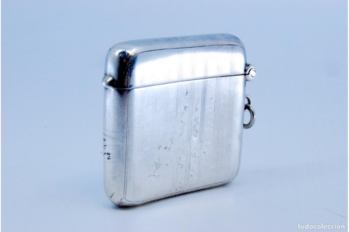 Antig&uuml;edades: Caja de cerillas de plata - Foto 2