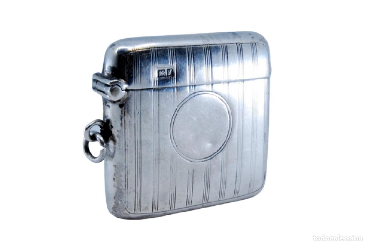 Antig&uuml;edades: Caja de cerillas de plata - Foto 1