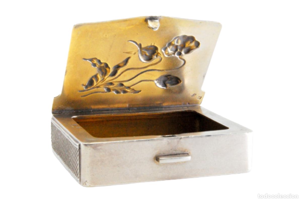 Antig&uuml;edades: Caja de cerillas de plata - Foto 1