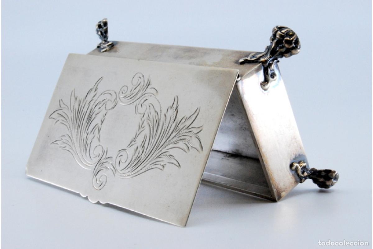Antig&uuml;edades: Caja de joyer&iacute;a de plata - Foto 4