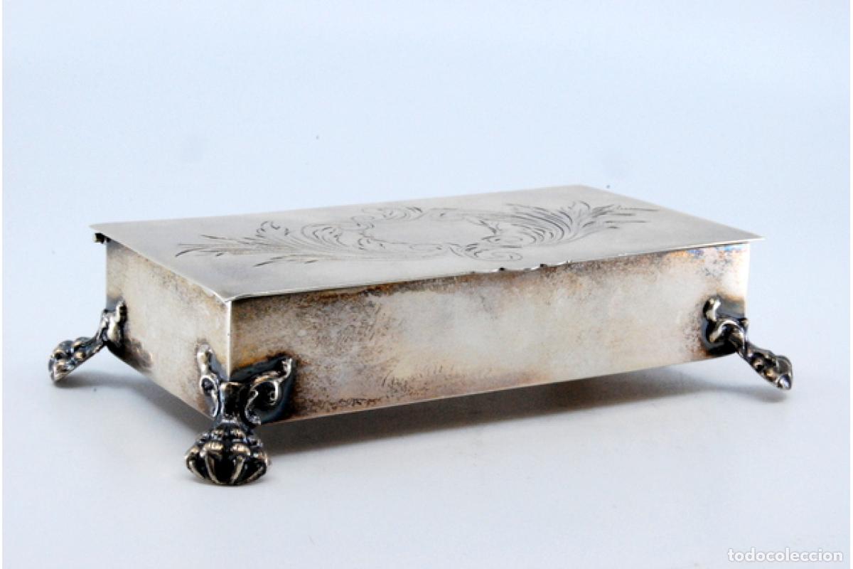 Antig&uuml;edades: Caja de joyer&iacute;a de plata - Foto 7