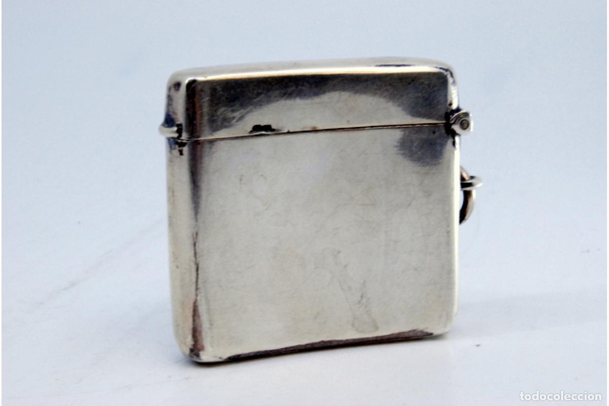 Antig&uuml;edades: Caja de cerillas de plata - Foto 3