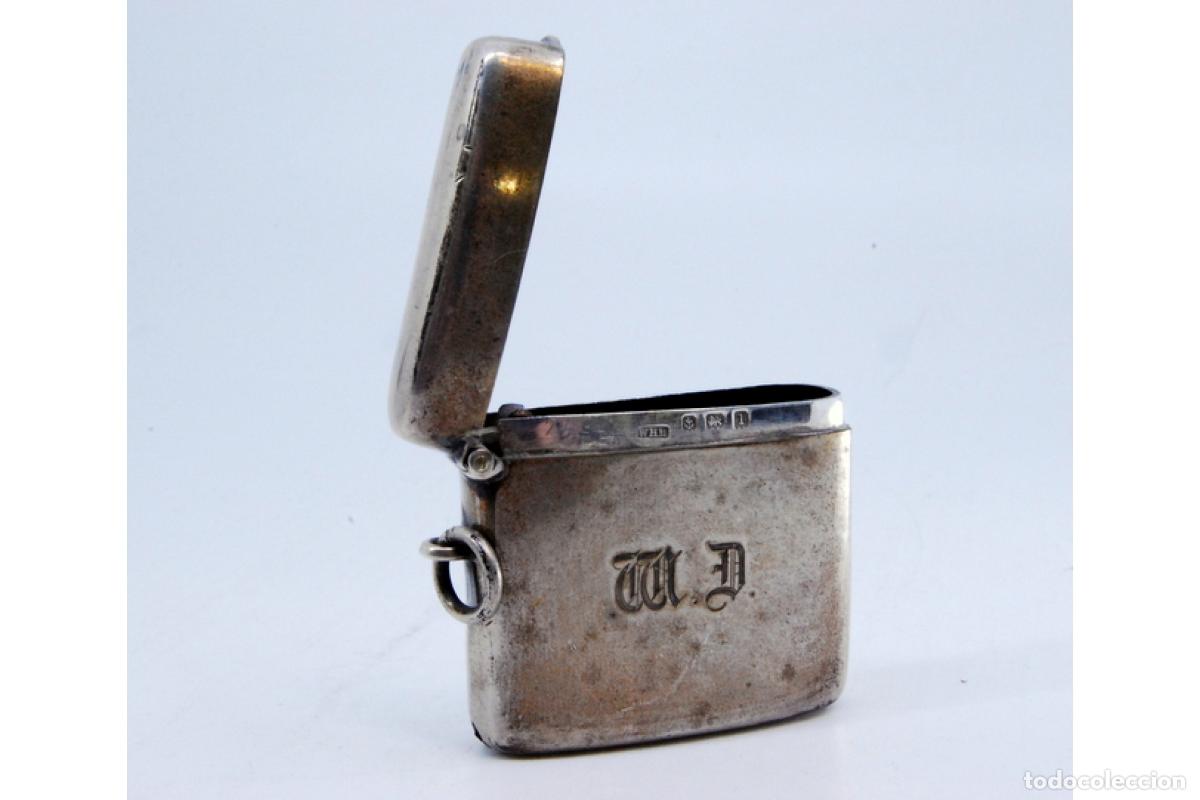 Antig&uuml;edades: Caja de cerillas de plata - Foto 4