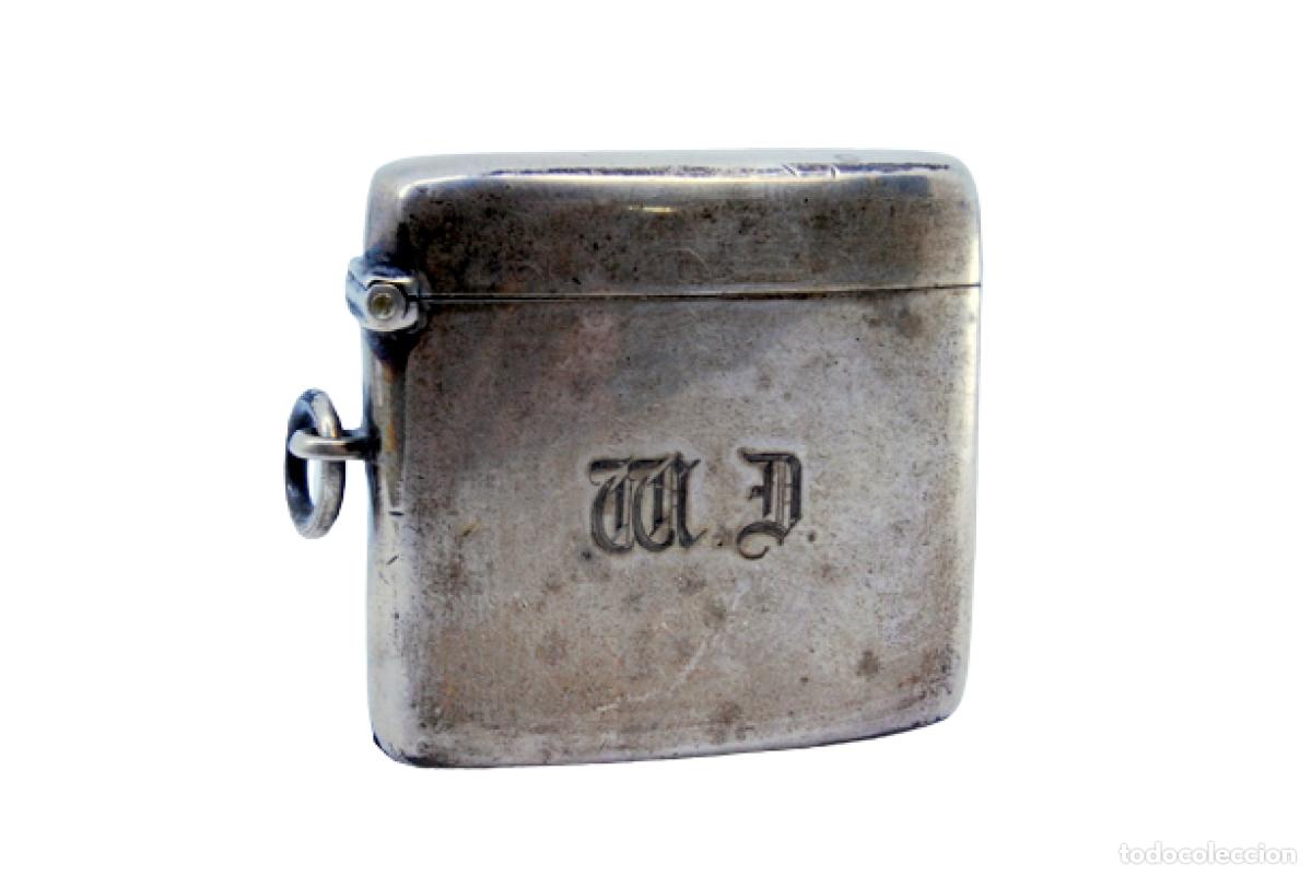 Antig&uuml;edades: Caja de cerillas de plata - Foto 1