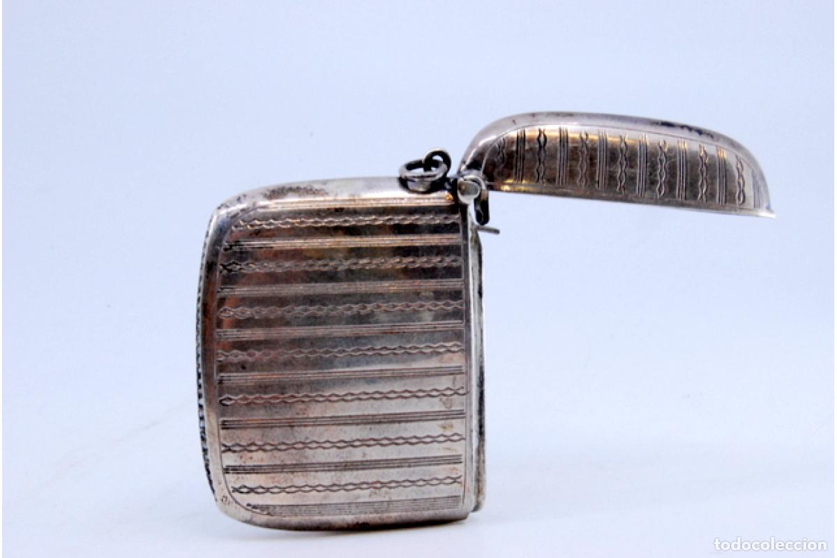 Antig&uuml;edades: Caja de cerillas de plata - Foto 3