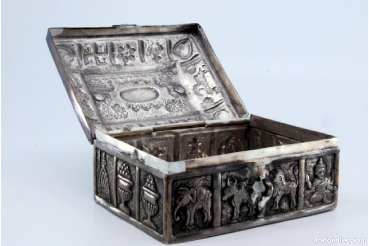 Antig&uuml;edades: Caja de joyer&iacute;a de plata - Foto 7