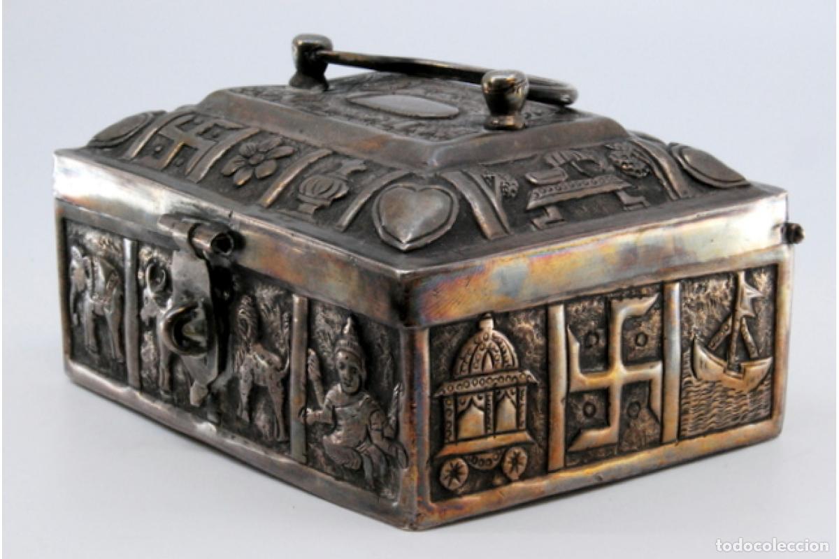 Antig&uuml;edades: Caja de joyer&iacute;a de plata - Foto 10