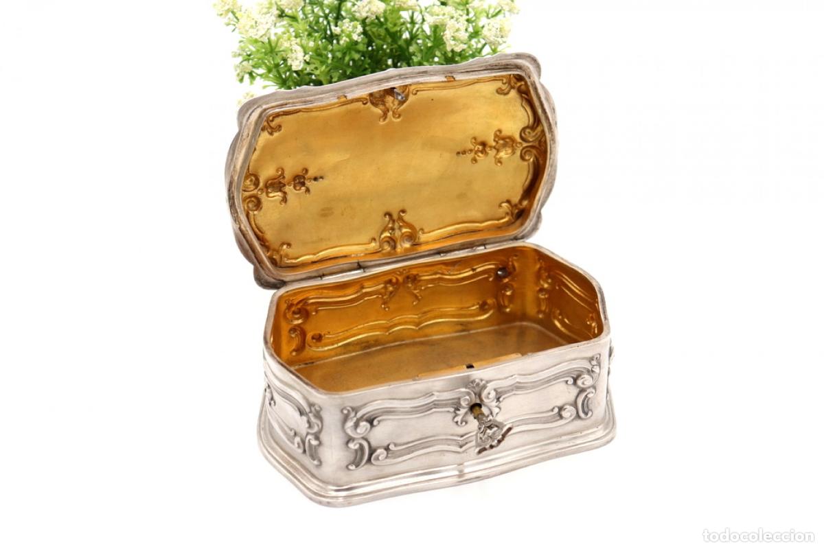 Antig&uuml;edades: Caja de joyer&iacute;a de plata - Foto 2