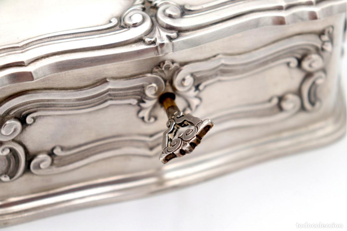 Antig&uuml;edades: Caja de joyer&iacute;a de plata - Foto 4