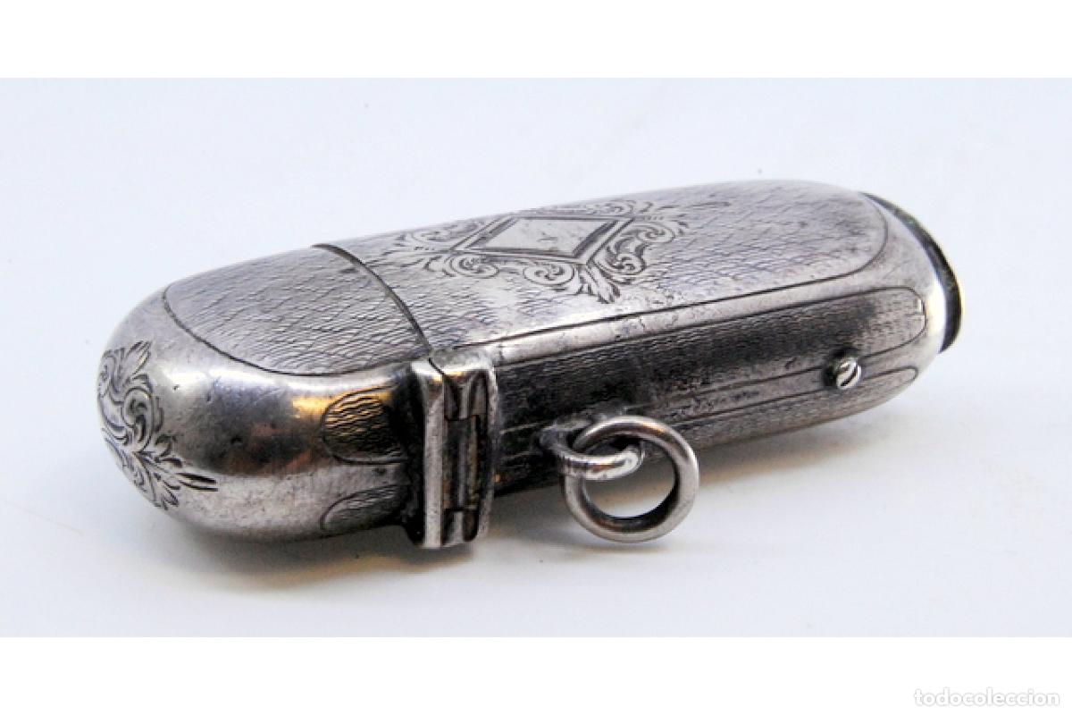 Antig&uuml;edades: Caja de cerillas de plata - Foto 4