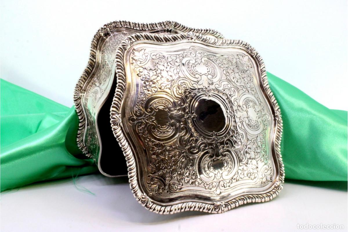 Antig&uuml;edades: Caja de joyer&iacute;a de plata - Foto 1