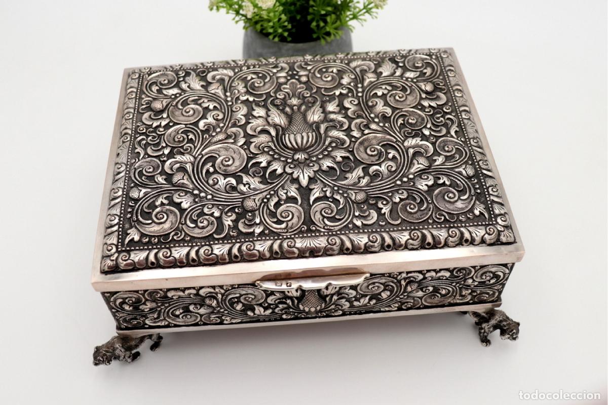 Antig&uuml;edades: Caja de joyer&iacute;a de plata - Foto 6