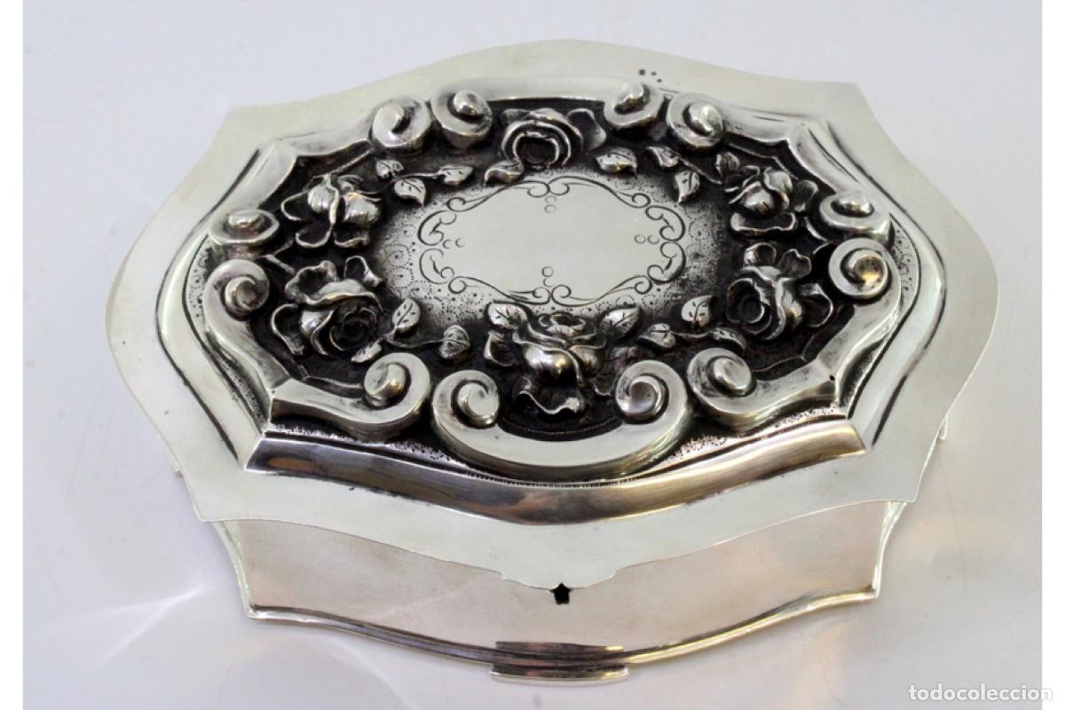 Antig&uuml;edades: Caja de joyer&iacute;a de plata - Foto 10