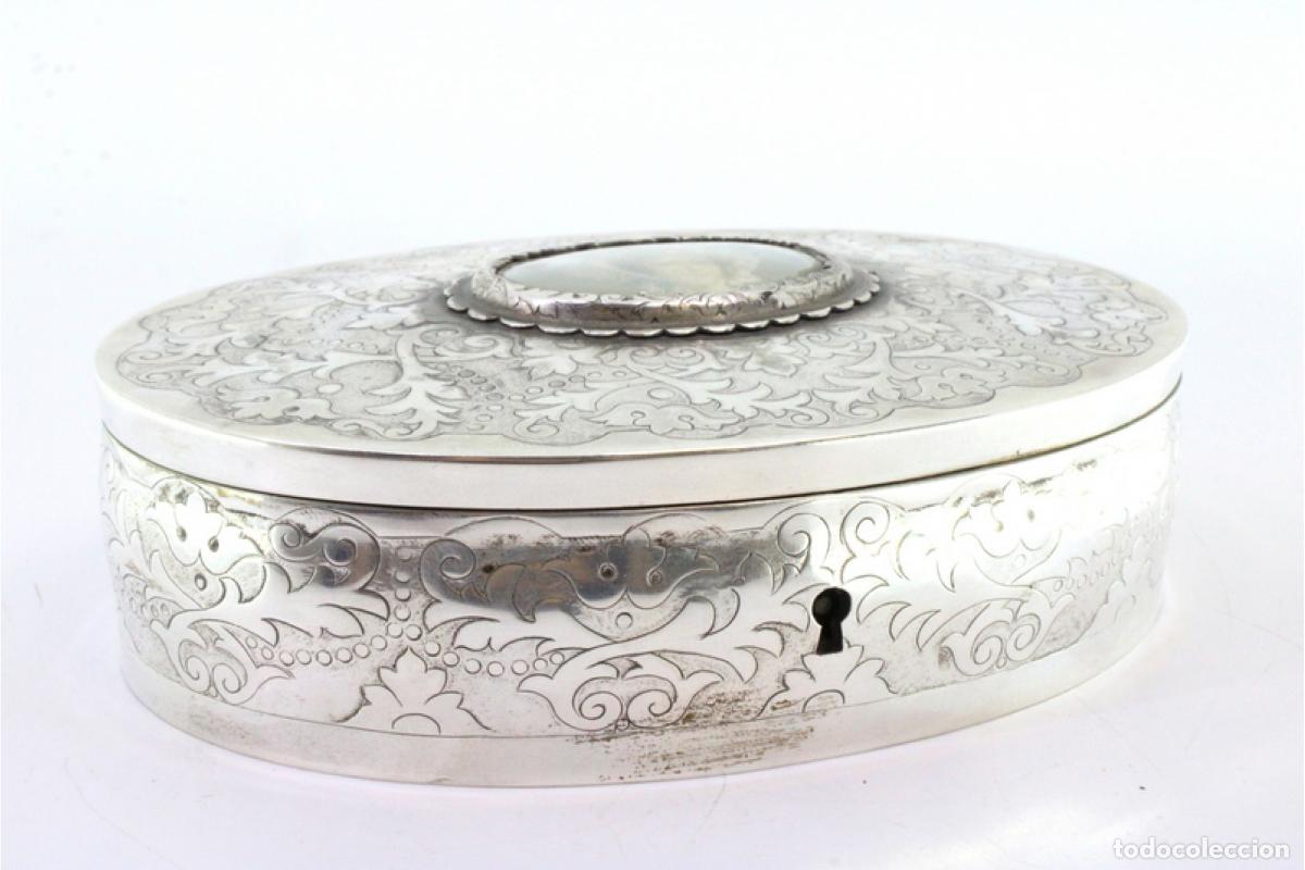 Antig&uuml;edades: Caja de joyer&iacute;a de plata - Foto 4