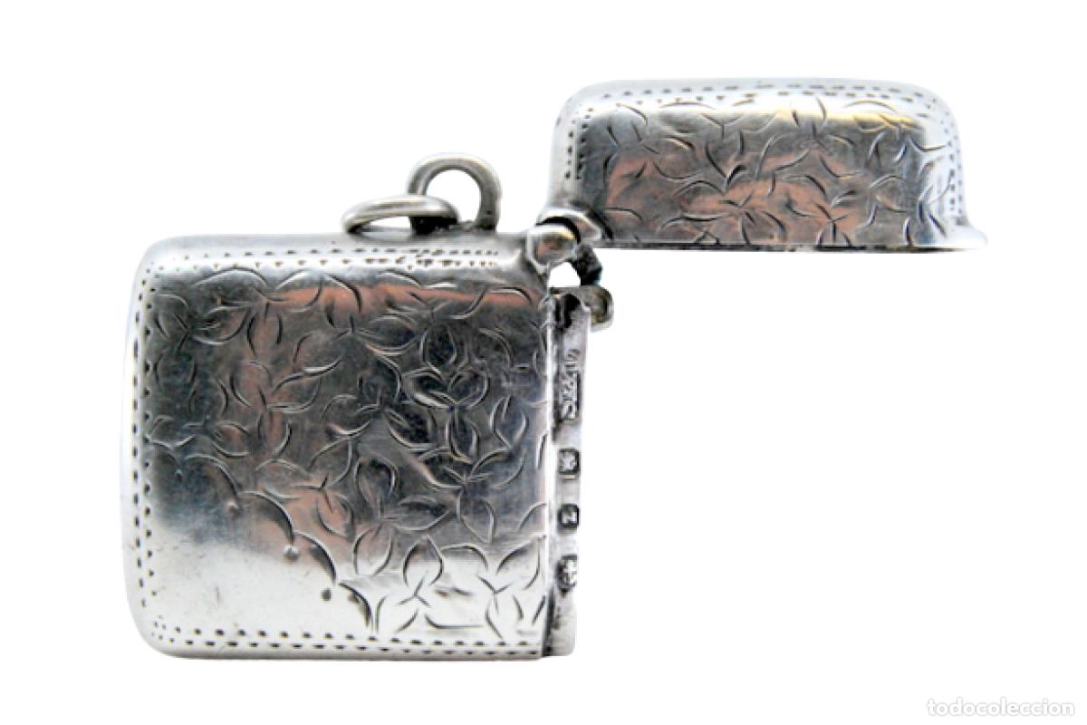 Antig&uuml;edades: Caja de cerillas de plata - Foto 1