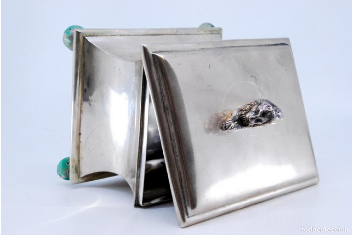 Antig&uuml;edades: Caja de joyer&iacute;a de plata - Foto 5