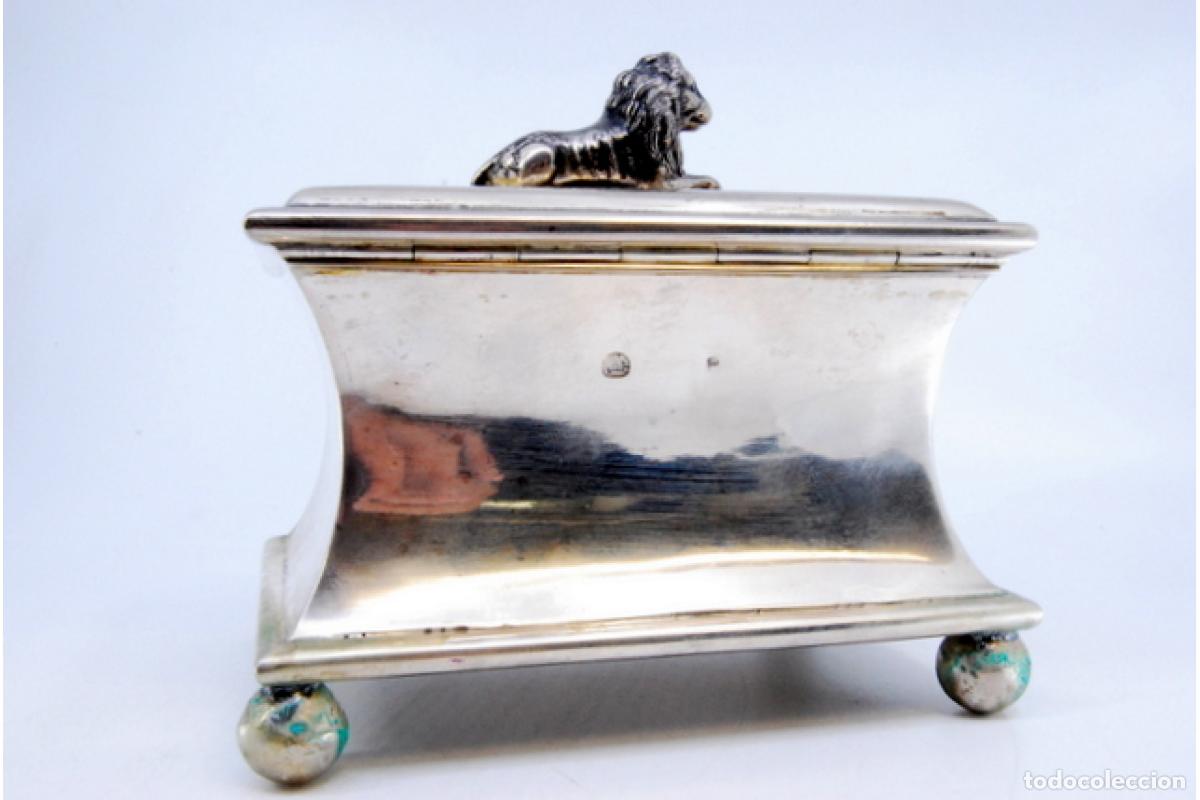 Antig&uuml;edades: Caja de joyer&iacute;a de plata - Foto 7