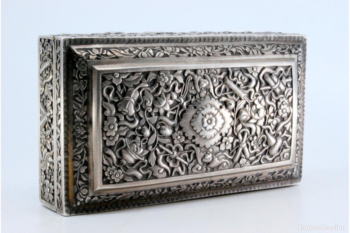 Antig&uuml;edades: Caja de joyer&iacute;a de plata - Foto 3
